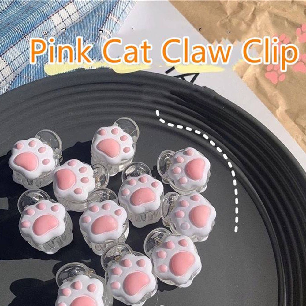 Set 2 kẹp tóc hình chân mèo dễ thương cho nữ