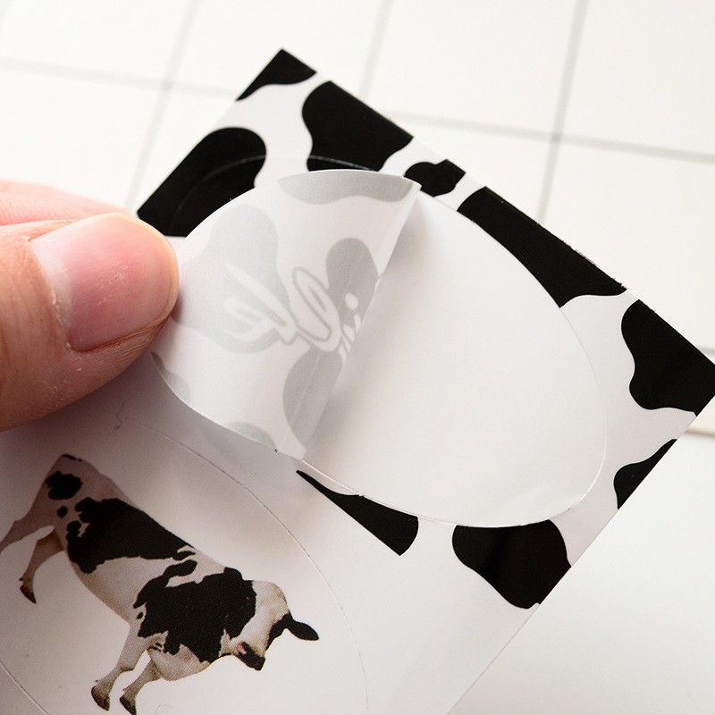 Sticker Dán Trang Trí Bò Sữa Moo Cow Milk Vui Nhộn