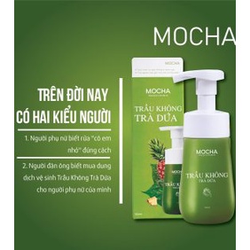 [MUA 1 TẶNG 1] Dung Dịch Vệ Sinh Trầu Không Trà Dứa Mocha, Dạng Bọt Tự Nhiên Siêu Dày Siêu Mịn Đầu Tiên Và Độc Quyền