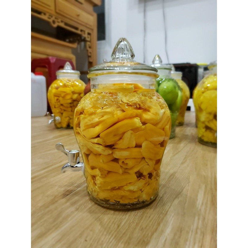 Bình thủy tinh 8833 (bình quả trám) dung tích 3 lít có vòi rót