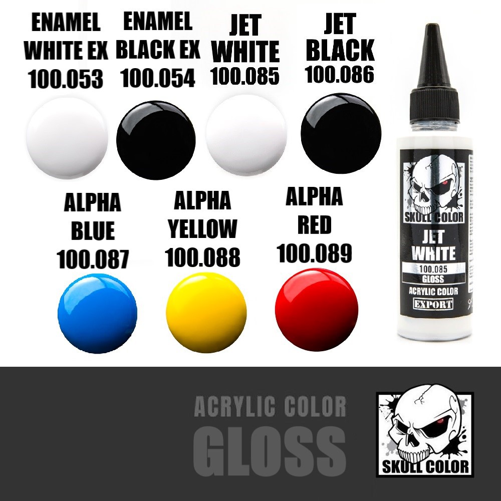 SKULL COLOR - GLOSS COLOR - Màu Sơn Mô Hình Không Cần Pha