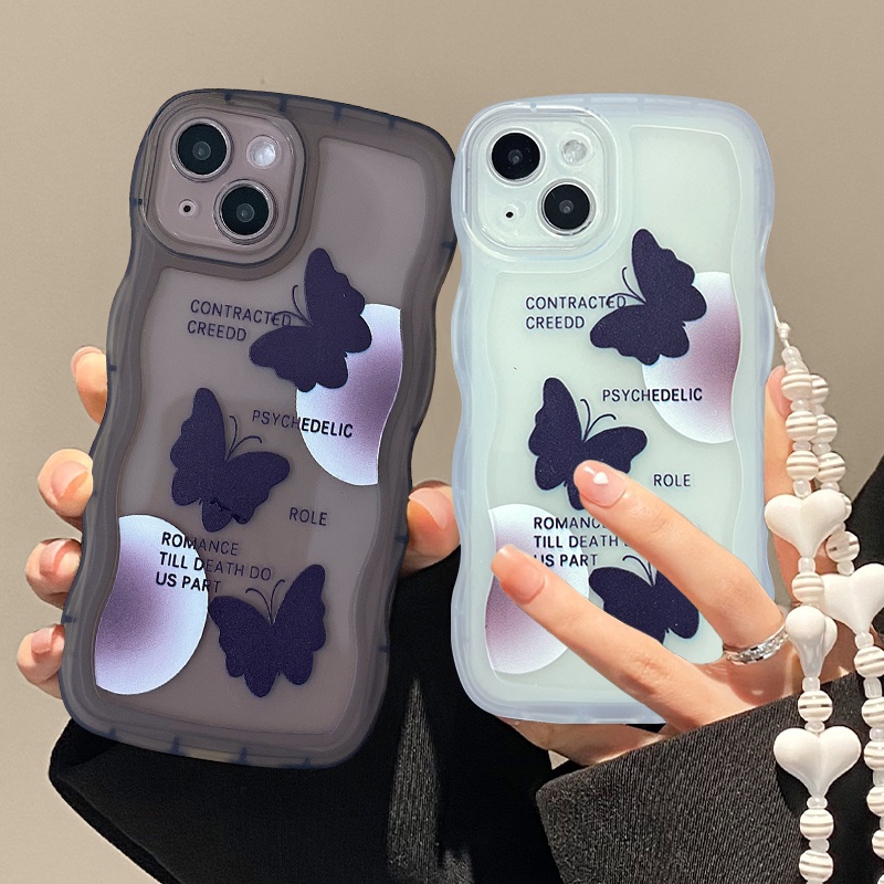 Ốp Điện Thoại Silicone Mềm Họa Tiết Bướm Cho OPPO Reno5 / A5 2020 / A9 2020 / A53 2020 / A33 2020 / Reno5 PRO / Reno6 / Reno 7 PRO / realme 8 5G / realme GT