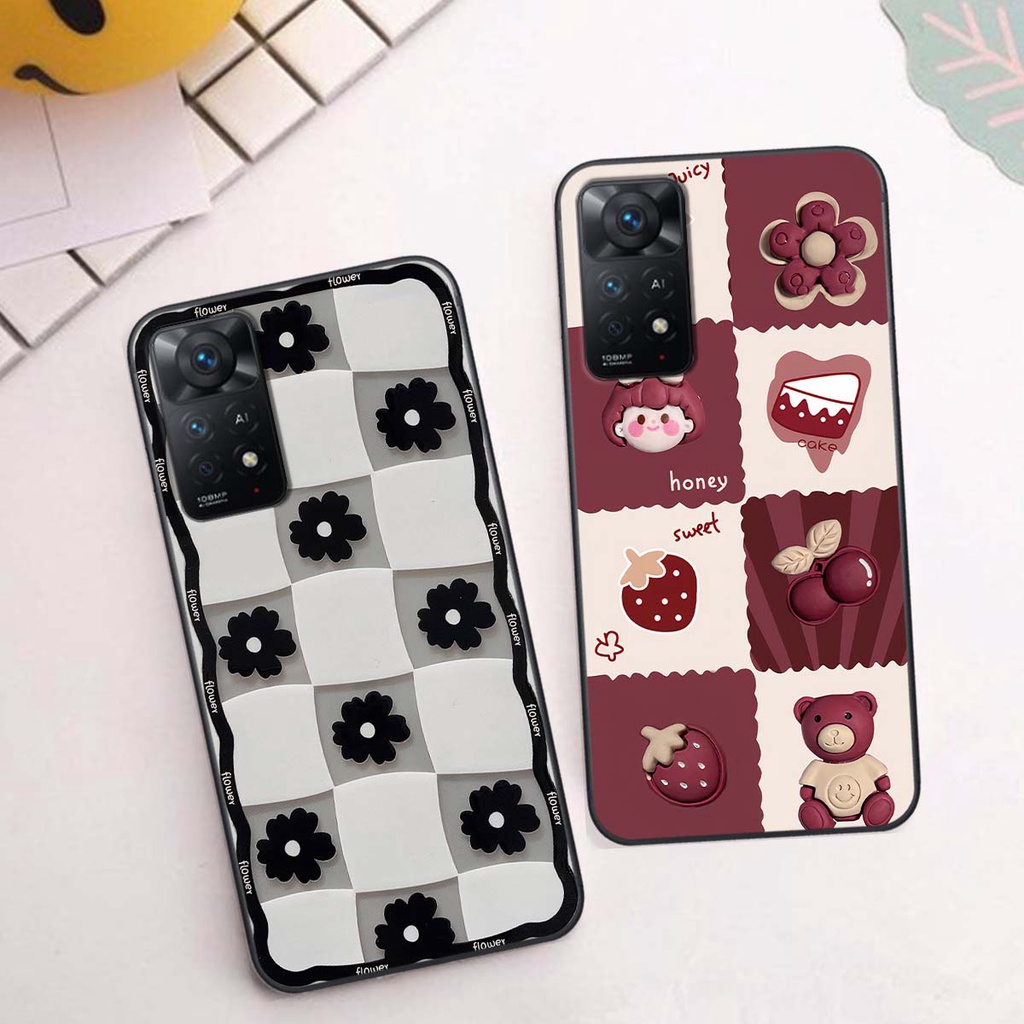 Ốp Xiaomi Redmi Note 11 4G / Note 11S / Note 11 Pro 5G in hình trái tim, caro kẹo ngọt đầy cá tính siêu đẹp siêu chất