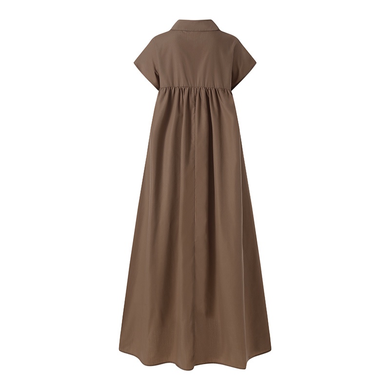 Zanzea Đầm Nữ Tay Ngắn Kiểu Dáng Vintage Thời Trang Cá Tính