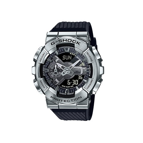 Đồng Hồ Nam Casio G-Shock GM-110-1ADR Chính Hãng | G-Shock GM-110-1A Silver Metal