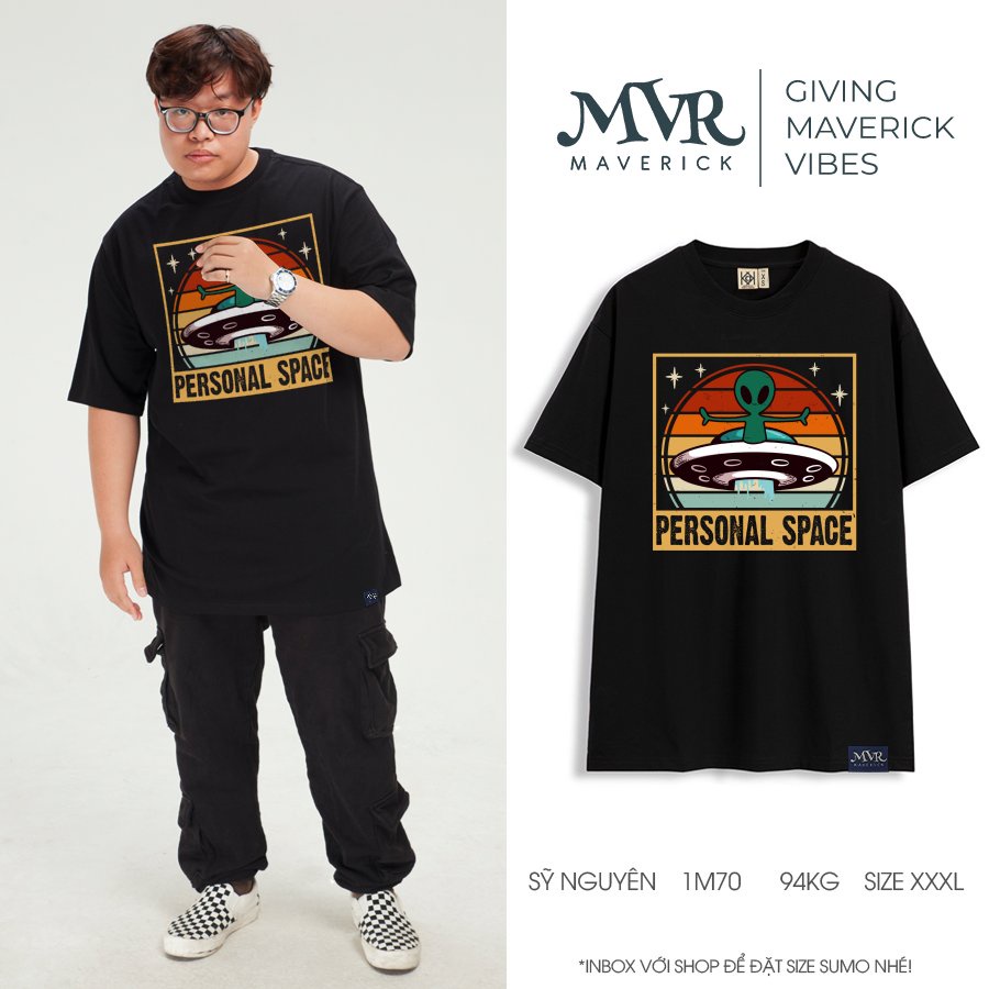 Áo thun nam nữ người ngoài hành tinh form rộng Không gian riêng tư phong cách cổ điển MVR KK3981