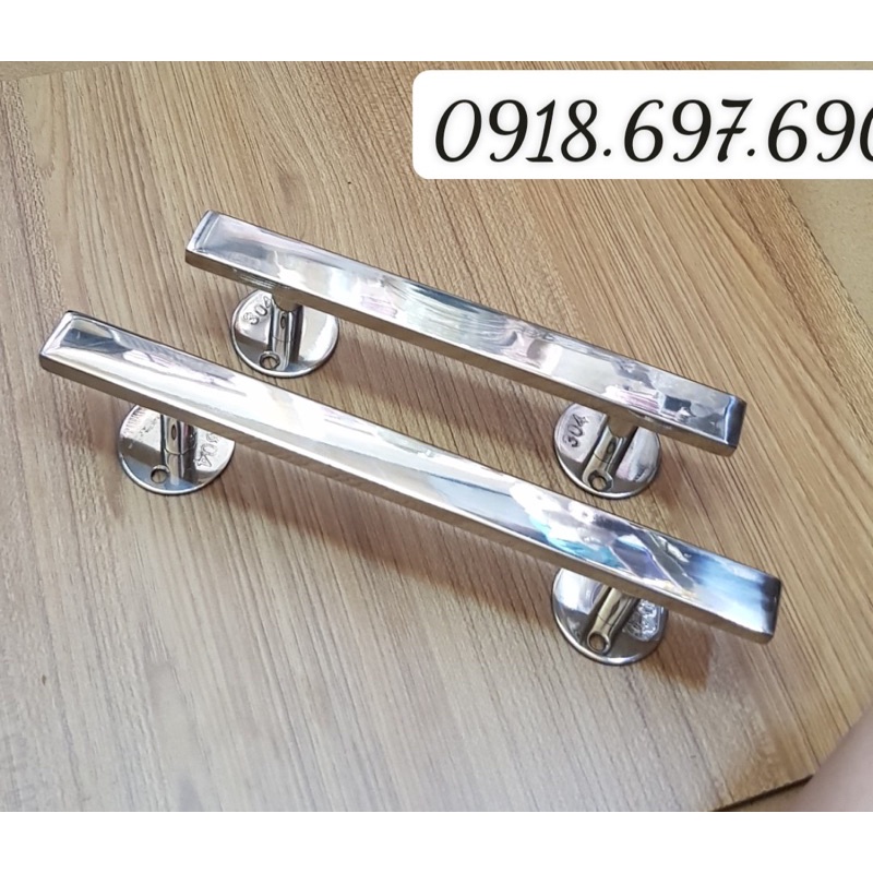 Tay nắm cửa hộp 10x20 inox 304 bóng cao cấp