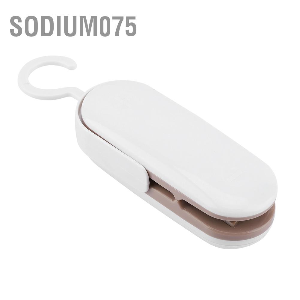 Sodium075 Mini Handheld Heat Sealer Plastic Bag Airtight Food Storage Battery Excluded