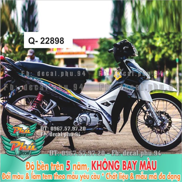 Tem rời Sirius Spark xe đen trắng (P) -1