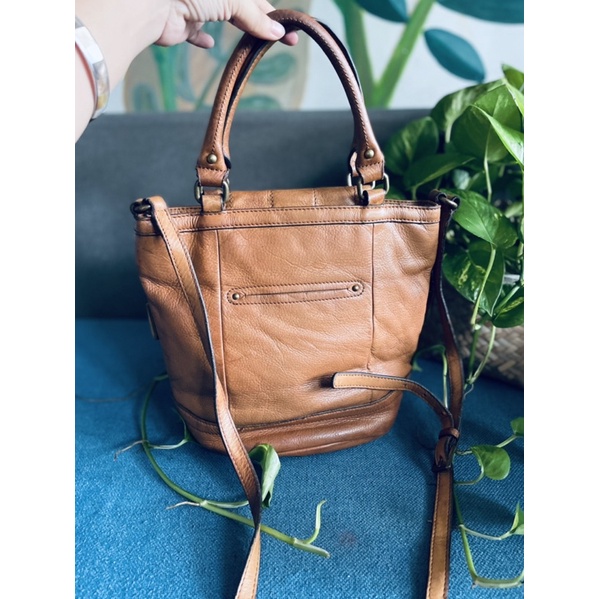 SALE túi si da thật hiệu Makowsky