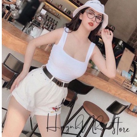 Áo CROPTOP 2 dây bảng bự huyền thoại quá đẹp.