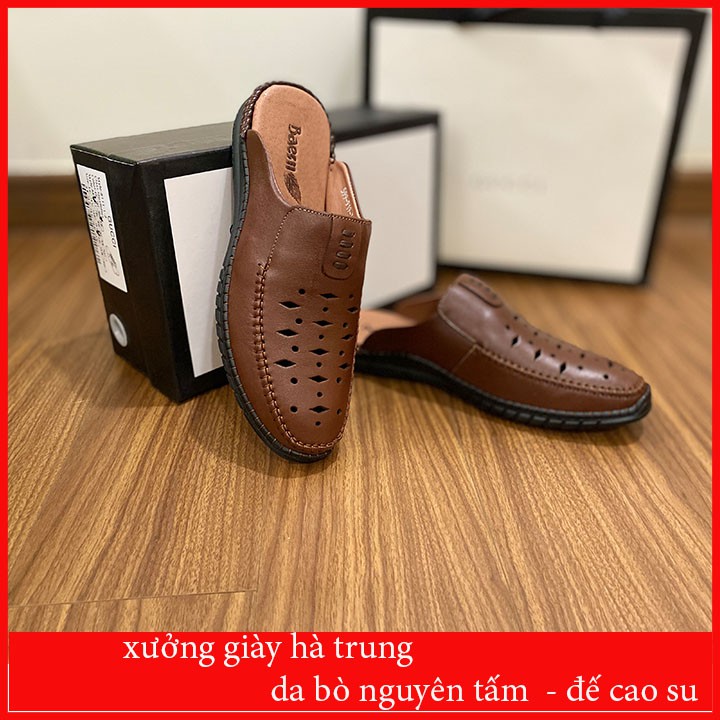 giày lười nam, giày lười nam da lỗ thoáng khí
