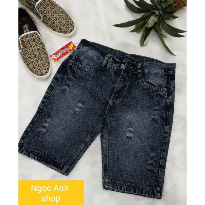 Quần lửng nam vải jean bao đẹp