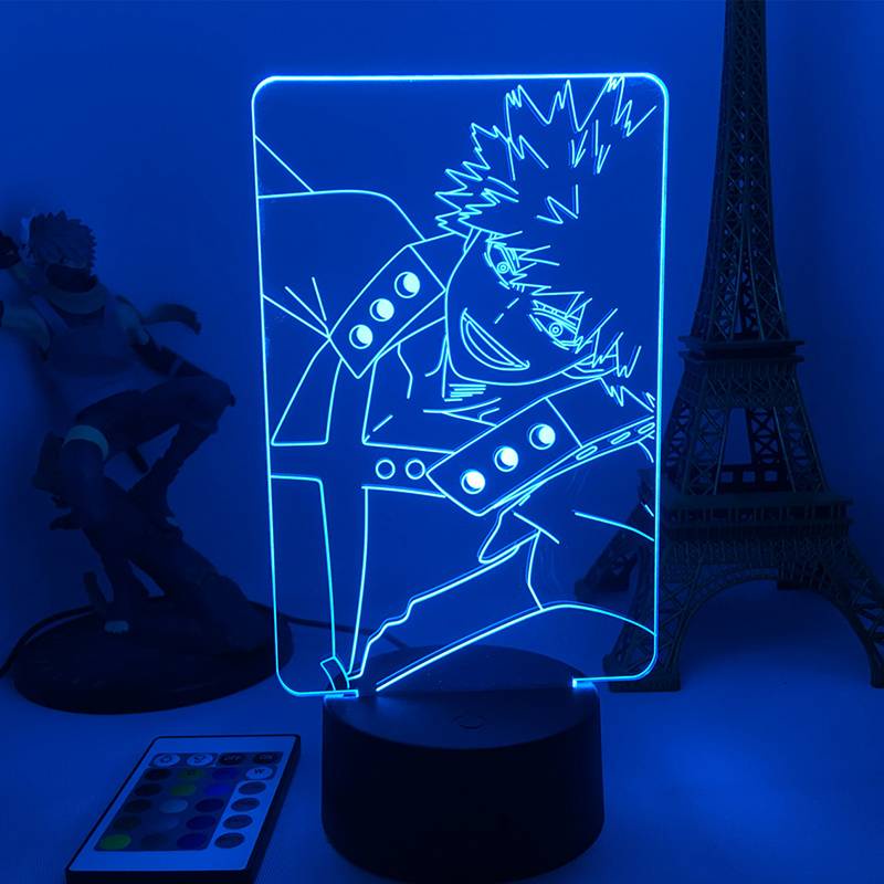 Đèn ngủ bóng LED hình Anime Shoto Katsuki Might điều khiển từ xa trang trí nhà cửa
