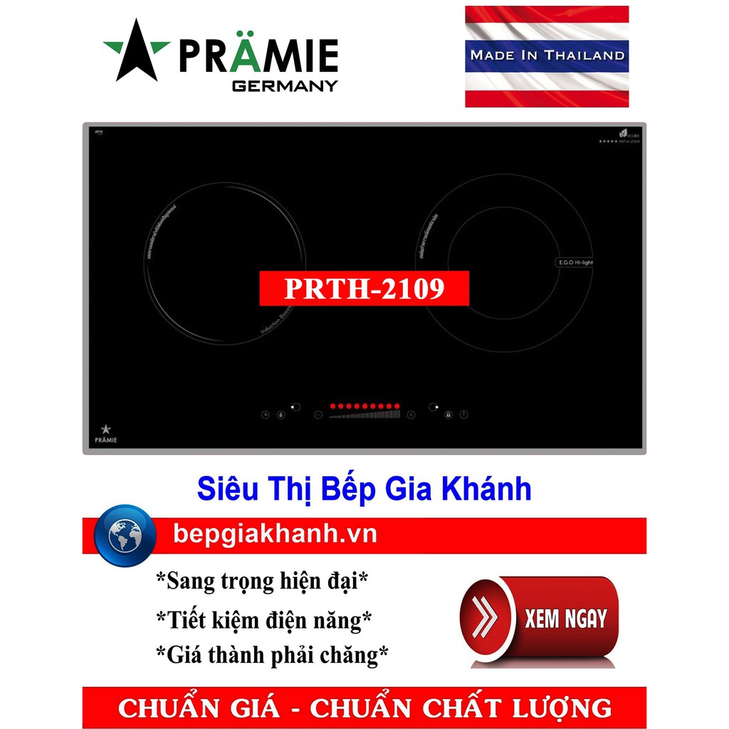 Bếp điện từ đôi Pramie PRTH-2109 nhập khẩu Thái Lan