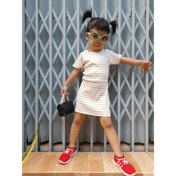 Váy body bé gái  - Đầm thun gân mềm mịn giãn 4c cho bé 10 - 23ky