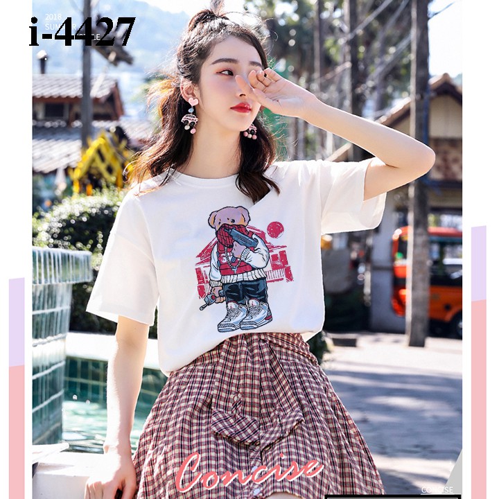 Áo Thun Tay Lỡ Unisex Freesize Áo Phông Form Rộng Nam Nữ Freeship I4427