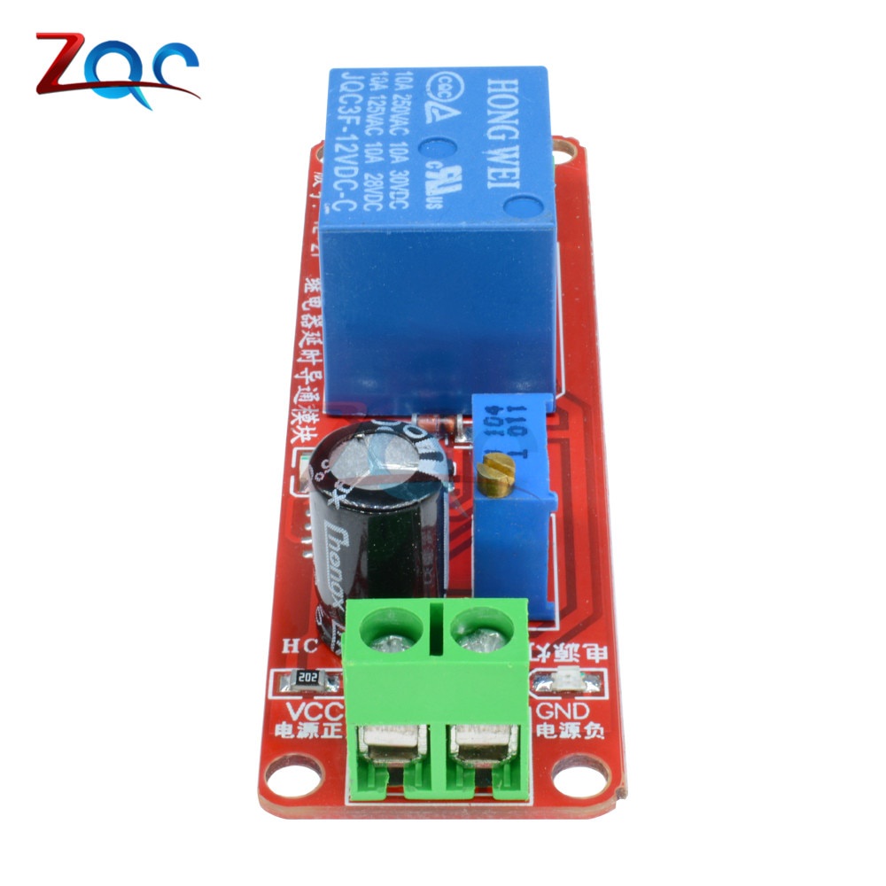 Mô Đun Rơ Le Thời Gian DC 5V 12V NE555 0-10S Chuyên Dụng Dành Cho Ô Tô