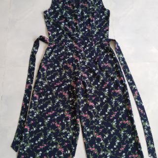 Jumpsuit hoa ống rộng