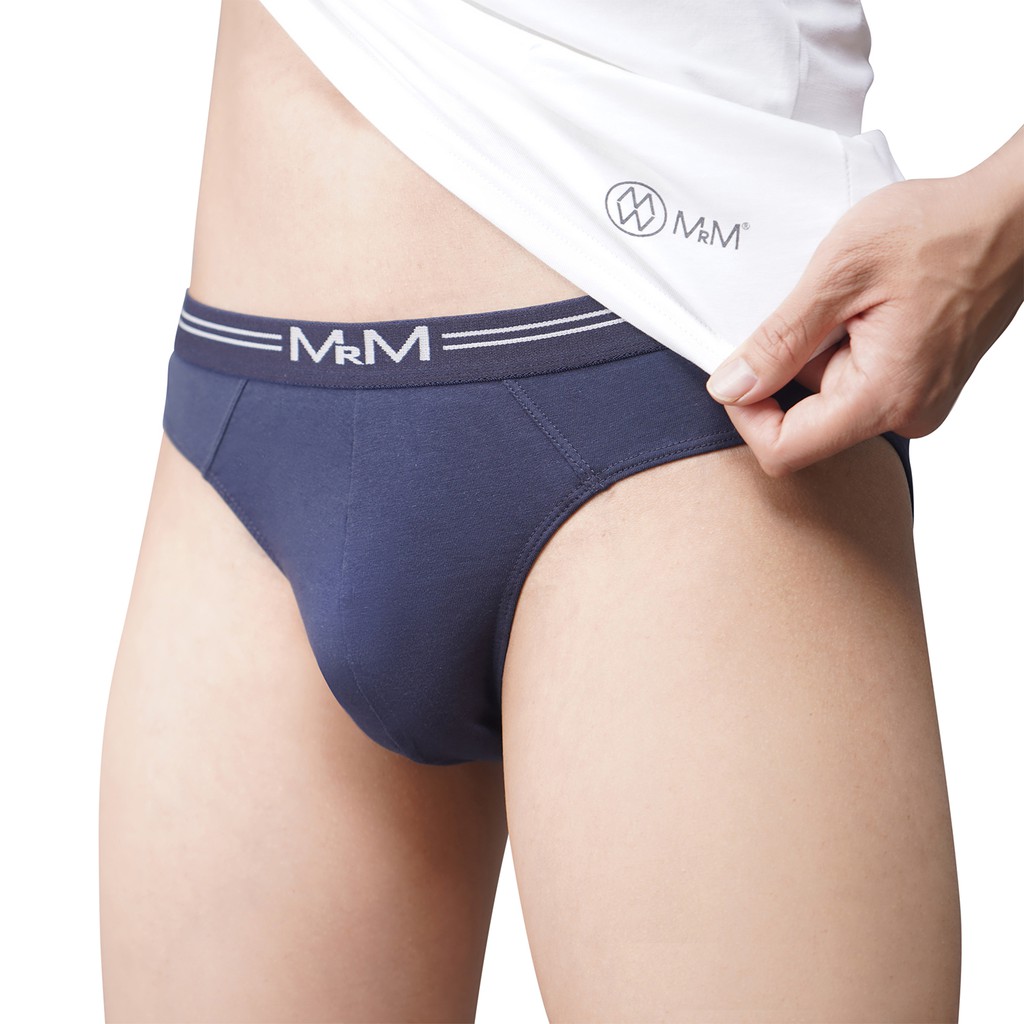 Combo 4 quần lót nam Brief Cotton Organic mềm mịn thoáng mát MRM Manlywear - 2 Màu tặng tất cao cấp