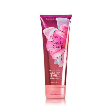 Kem dưỡng ẩm cơ thể Bath &amp; Body Works Pink Chiffon Ultra Shea Body Cream 226g (Mỹ)