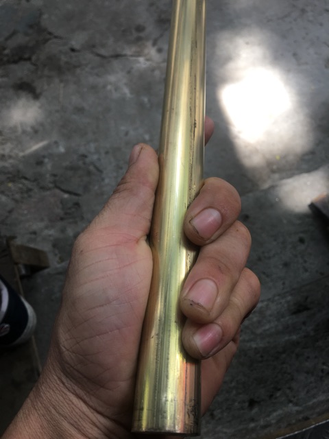 Đồng vàng cây đặc D25mm dài 500mm