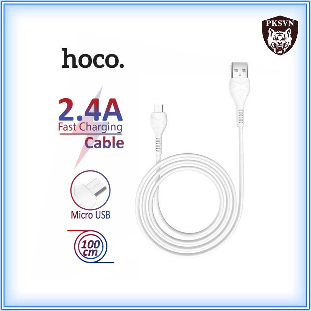 Cáp Sạc Nhanh Hoco X37 Chính Hãng - Dây Sạc Nhanh Dây Dù chống đứt dài 1M, Hỗ trợ sạc 2.4A và Truyền Dữ Liệu tốc độ cao