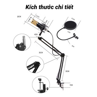Combo Mic Thu Âm hát online BM800