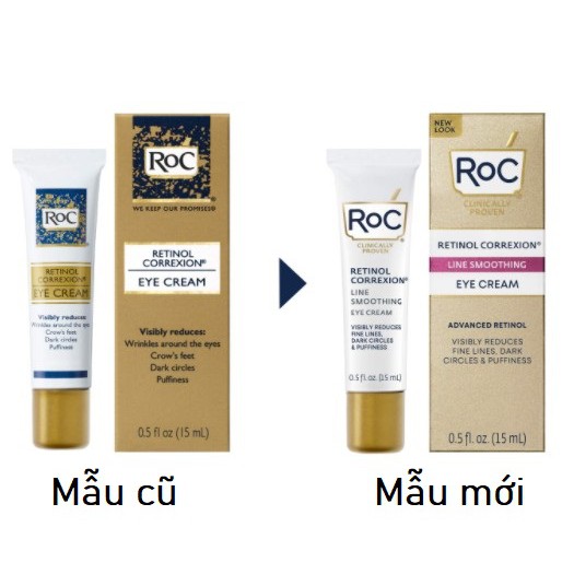 [Meoheo] Kem dưỡng mắt chống lão hóa RETINOL CORREXION Eye Cream 15ml RoC