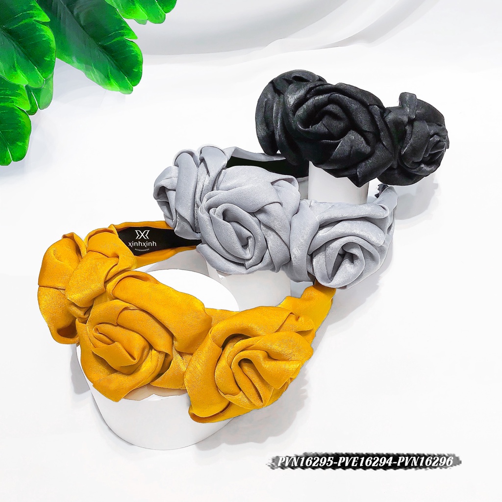 Bờm tóc hoa hồng sang chảnh cho bạn gái thêm xinh - Xinh Xinh Accessories