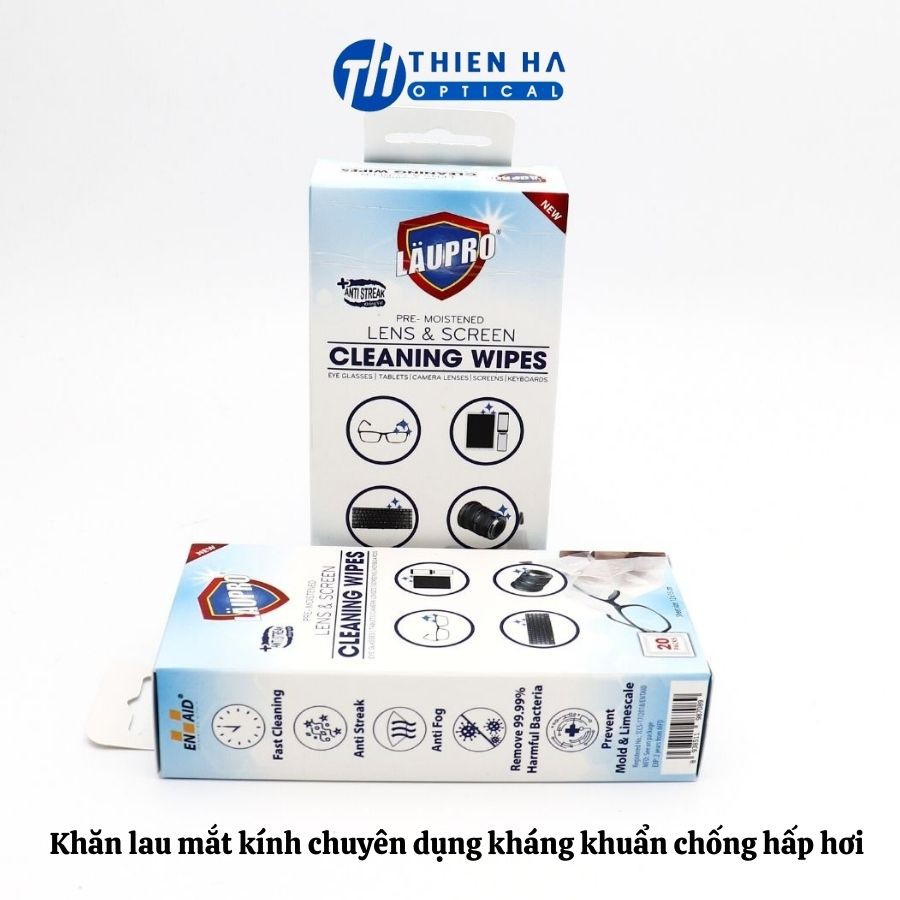 Khăn lau kính cao cấp đa năng THIÊN HÀ OPTICAL chống hấp hơi mờ sương,kháng khuẩn sạch bóng THLAUPRO