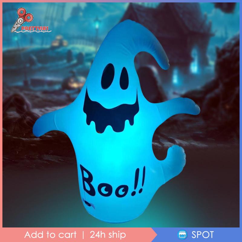 [Prettyia1] Đèn LED Bơm Hơi Trang Trí Sân Vườn Phong Cách Halloween Kèm Điều Khiển Từ Xa