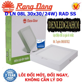 Đèn led ốp trần cảm biến 24W chính hãng Rạng Đông