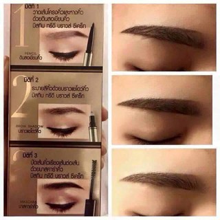 CHÌ KẺ MÀY 3D BROWS SECRET MISTINE 3 IN 1