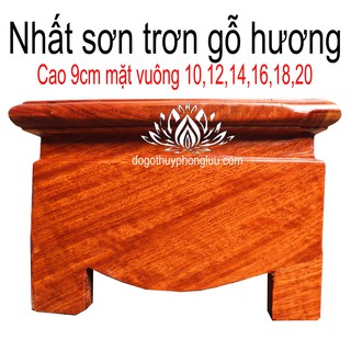 Kỷ trơn gỗ hương,Đôn gỗ kê bát hương cao 9cm giá siêu rẻ