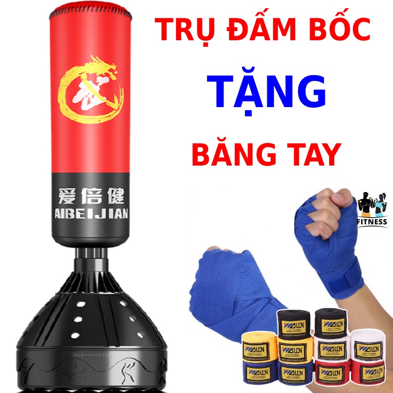Trụ đấm bốc UFC 🥊FREESHIP🥊 Bao cát đấm bốc dành cho người lớn trẻ em - Trụ đấm boxing tập võ tại nhà tặng băng đa boxing