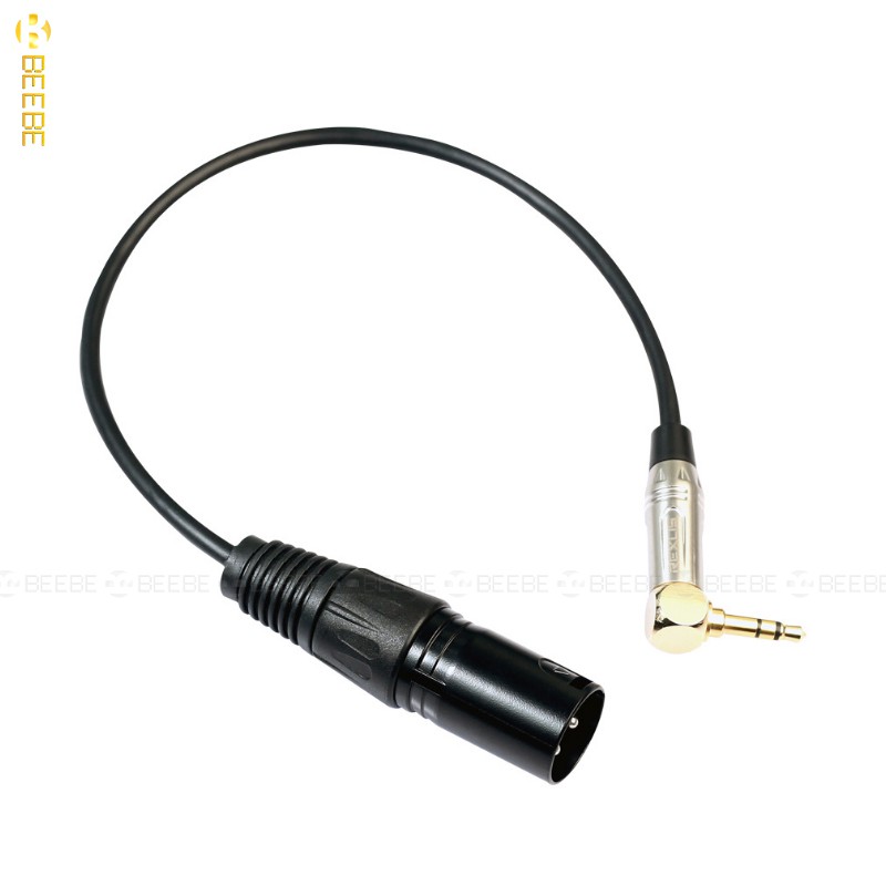 Transhine DC-03 - Cáp Tín Hiệu Audio cho Transmitter, Kết Nối Máy Quay XLR - 3.5mm, Dài 0.3m.