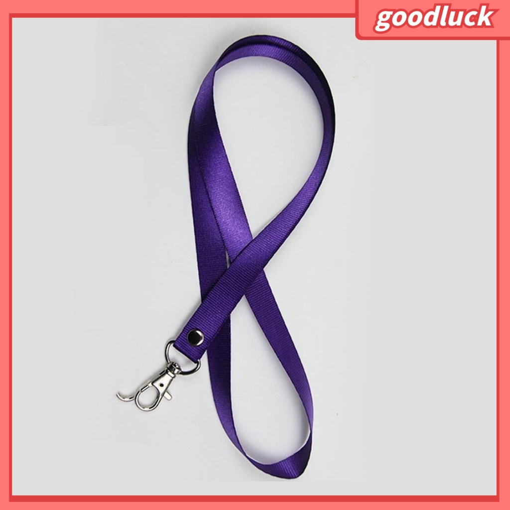 Dây Đeo Thẻ ID Bằng Nylon Màu Trơn Chống Rách Tiện Dụng Cho Người Lớn