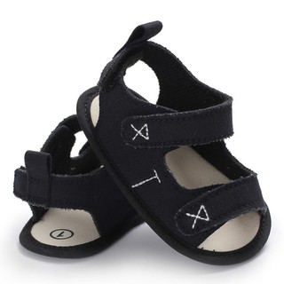Sandal vải đế mềm thiết kế khóa dán xinh xắn dành cho bé