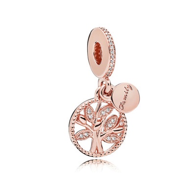 PANDORA Chuỗi Hạt Mạ Vàng Hồng 925 Hình Dreamcatcher