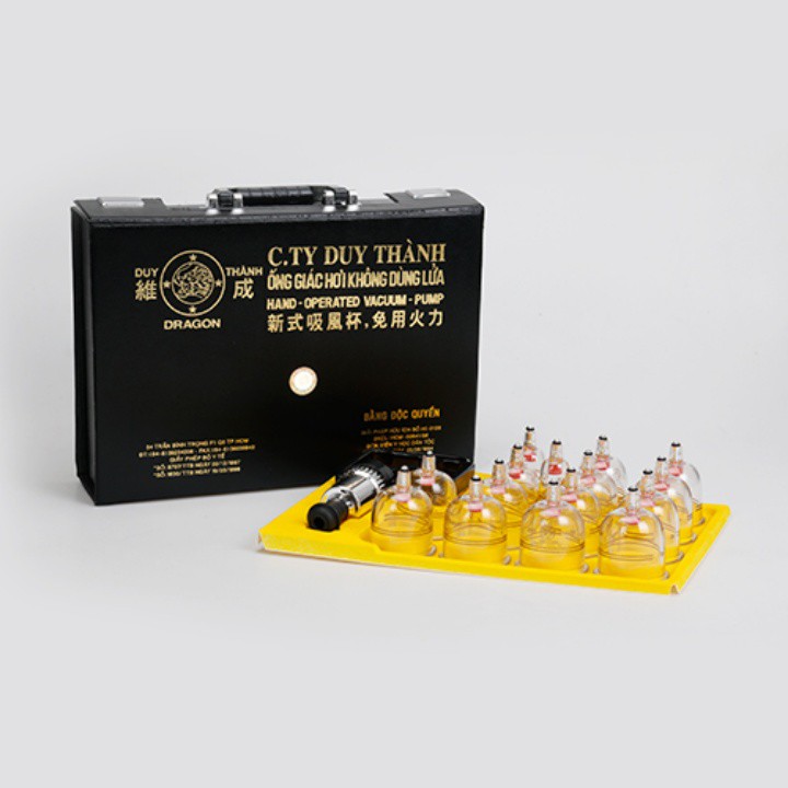 Bộ giác hơi không dùng lửa Duy Thành (Hộp màu đen)