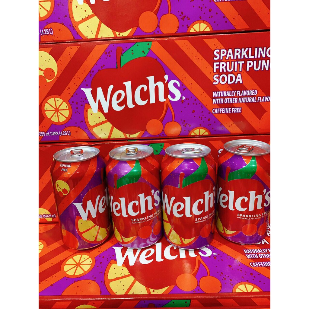 Nước ngọt Welch’s  trái cây tổng hợp - Mỹ date 2021