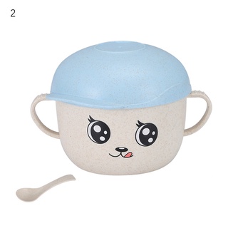 Set 2 Bát Ăn 450ml Thông Minh Bằng Lúa Mạch An Toàn Cho Bé