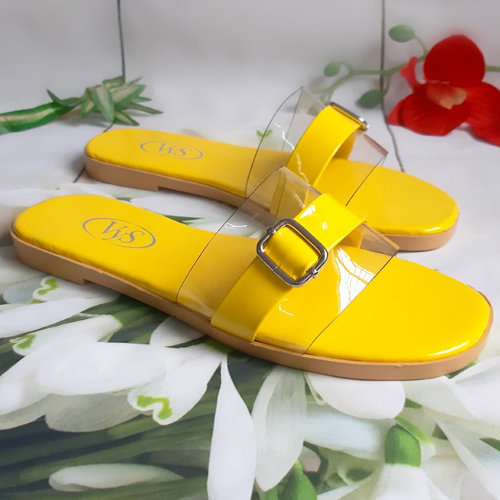 Dép lê bệt nữ quai ngang khóa vuông thời trang VYS TA3651 (Nhiều màu)