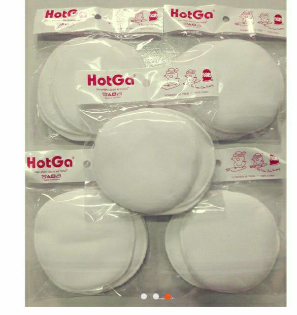 Miếng lót thấm sữa hotga giặt được (combo 4 miếng)