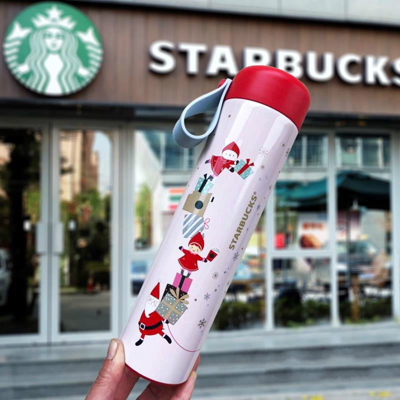 Starbucks Mermaid Sling Style 304 Stainless Steel Vacuum Thermos Cup Vacuum Thời Trang Bình Chai Nước Thermos Màu Supreme