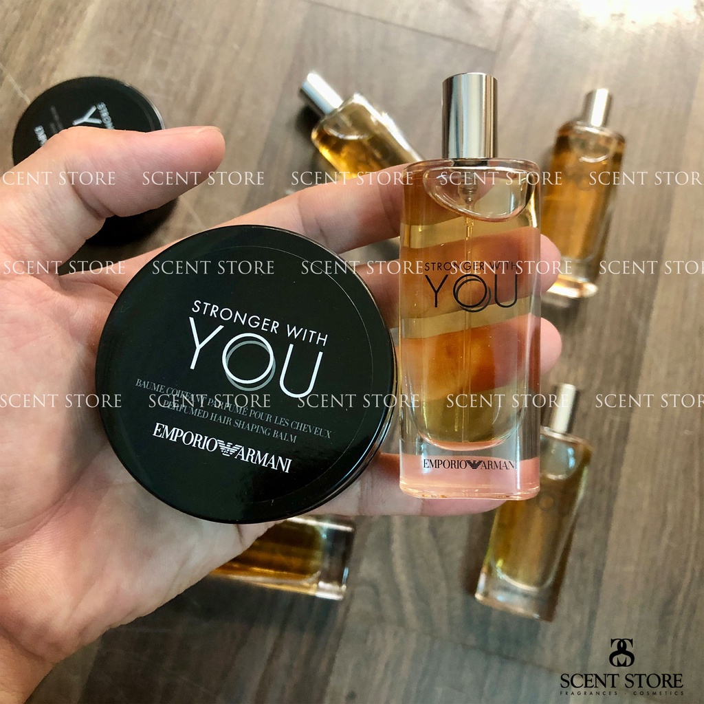 Scentstorevn - Mini tách set nước hoa Armani Stronger With You [15ml], Wax tóc [50gr]