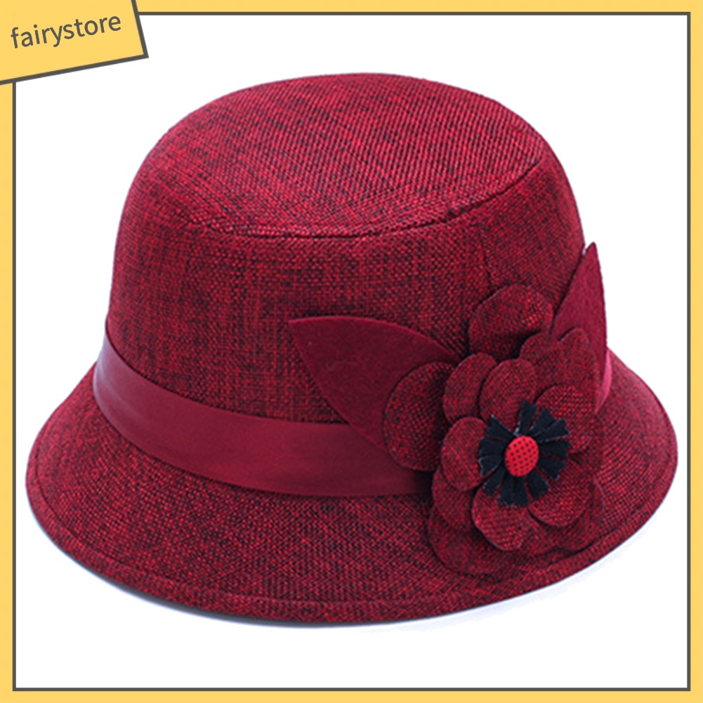 Mũ Rộng Vành Màu Trơn Thanh Lịch Cho Nữ