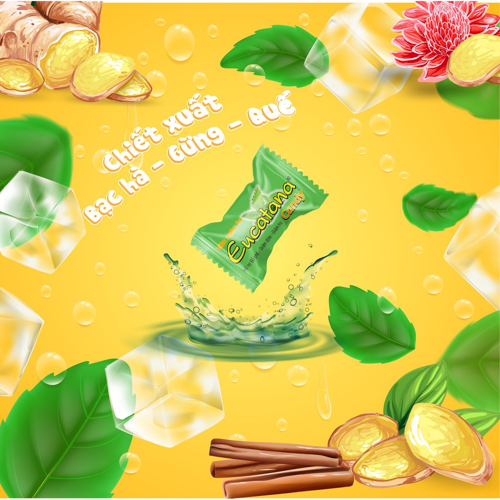 Kẹo ngậm Eucatana Hộp 100 viên