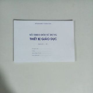 Sổ theo dõi sử dụng thiết bị giáo dục